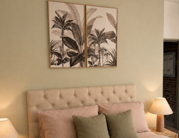 Chambre avec lit 160 cm dans l’appartement